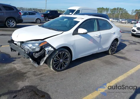 2015 Toyota Corolla S Plus из США, поврежденный, VIN 2T1BURHE0FC256266